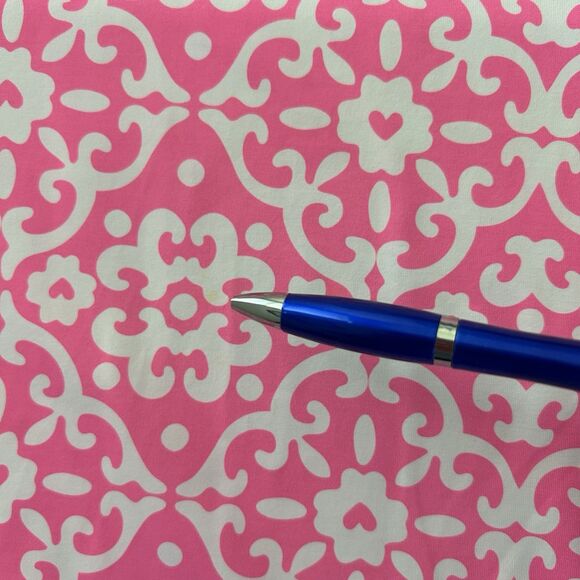 LULU B Womens Dress Sz L Pink Geometric Print Elbow Sleeve Jersey Stretch V Neck - Picture 10 of 11